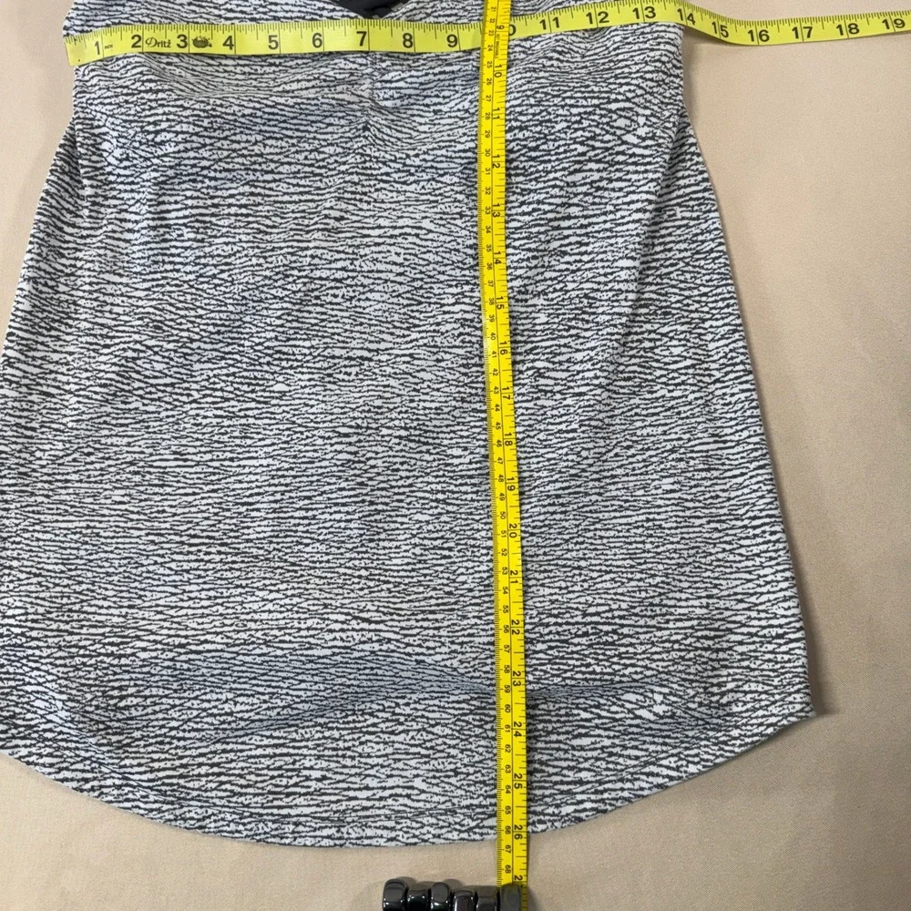 Lululemon Knot Your Typical Tank Black White Space Dye Strappy Back Size‎ 6 Gym